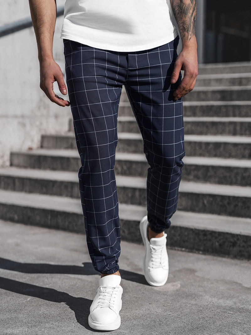 Pantalon chino Homme bleu foncé OZONEE DJ/2275/22Z