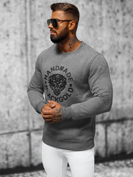 Sweatshirt Homme Gris Foncé OZONEE NB/MF2008