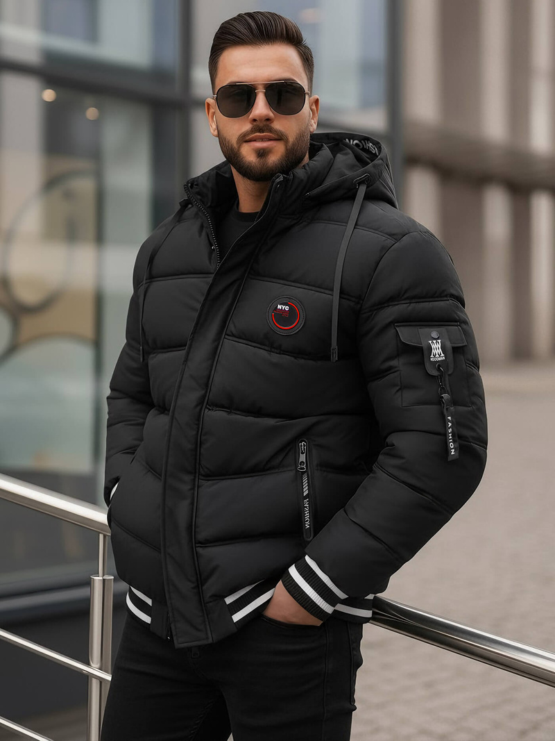 Veste homme noir OZONEE JS/57M7501/392Z
