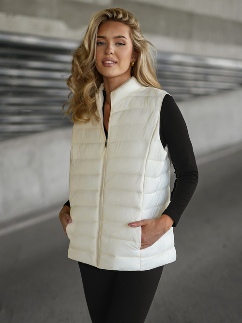 Gilet femme ecru OZONEE JS/11Z8223