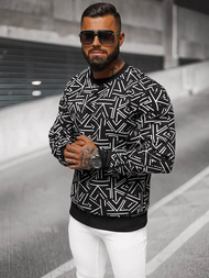 Sweatshirt Homme Noir OZONEE JS/8B1219/3