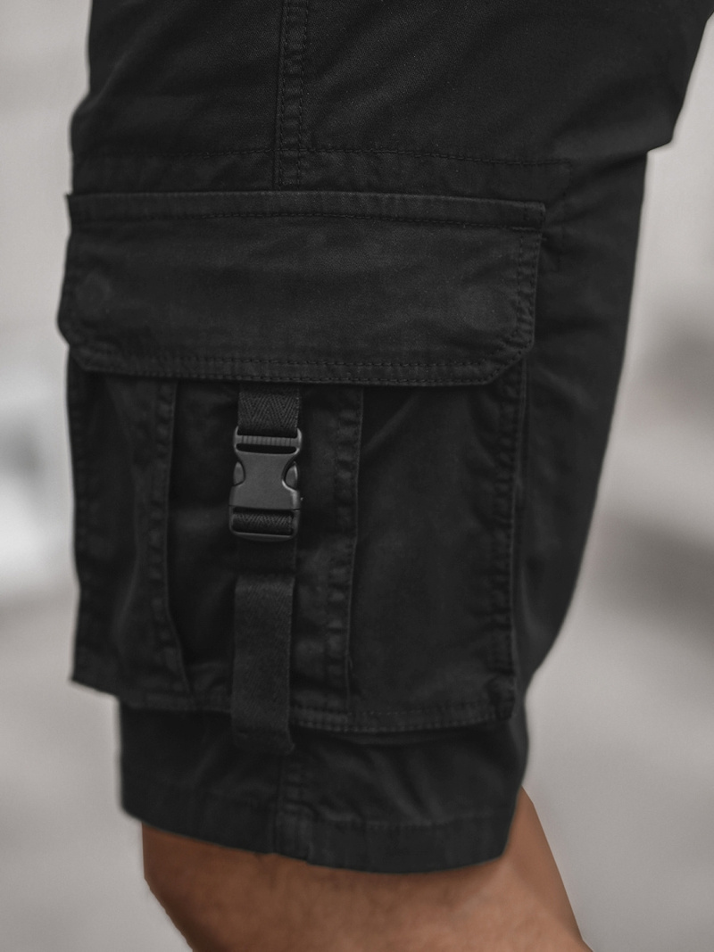 Short Chino Homme Noir OZONEE T/BB70009/1