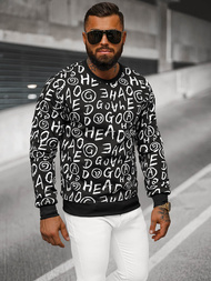 Sweatshirt Homme Noir OZONEE JS/8B1221/3