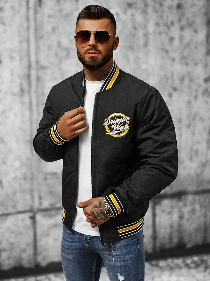 Veste Homme Noir OZONEE JS/84M3026/392