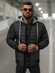 Veste Homme Noir OZONEE JS/8M985/392