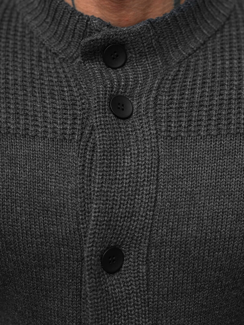 Pullover Homme Gris Foncé OZONEE NB/MM6011/3