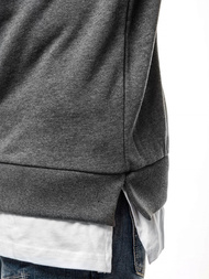 Sweatshirt Homme Gris foncé OZONEE B/181905