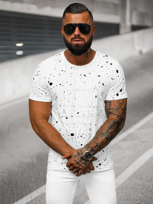 T-shirt Homme Blanc OZONEE JS/S016/1