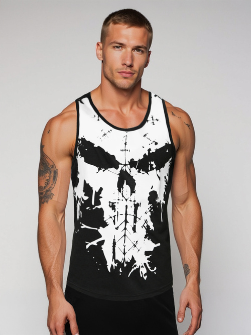 T-shirt Homme Noir OZONEE JS/8B1708/3