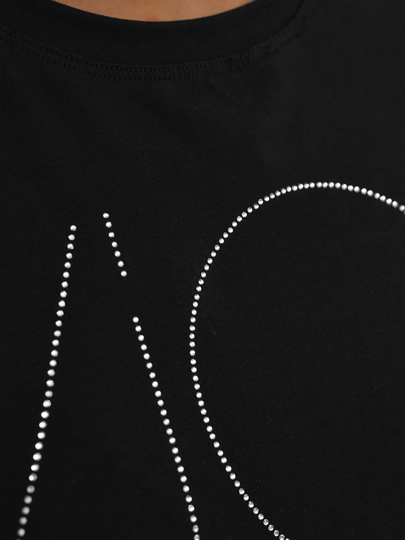 T-shirt femme noir OZONEE JS/YJ77841