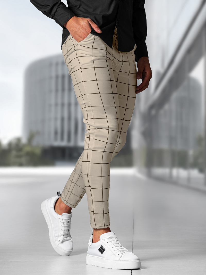 Pantalon Chino Homme Beige OZONEE O/P4009Z