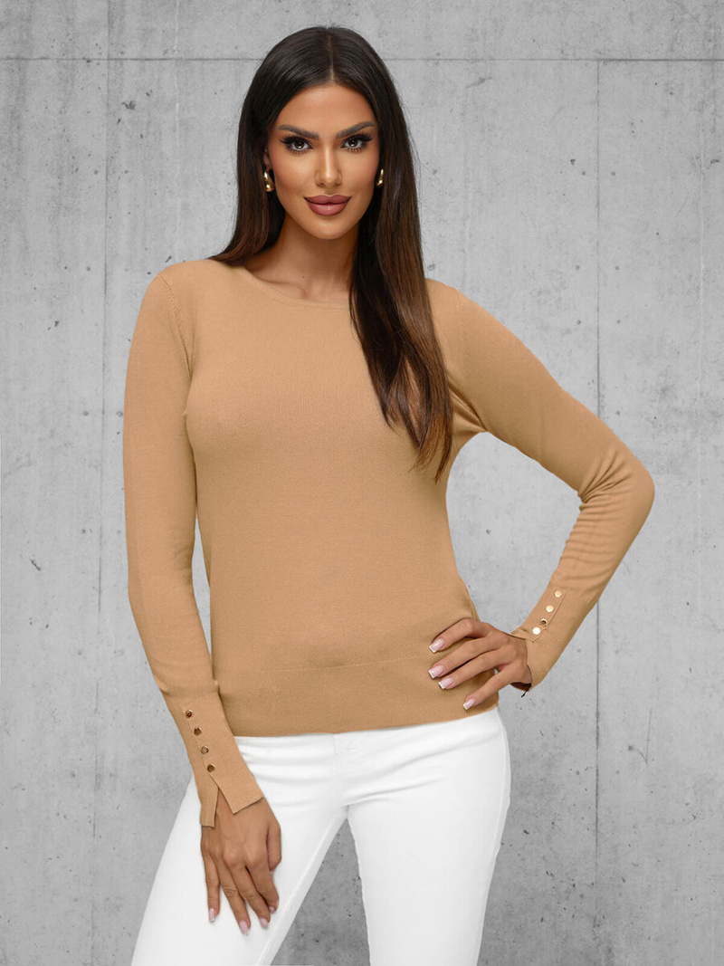 Pullover Femme Camel Clair OZONEE JS/8004/2