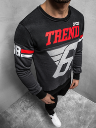 Sweatshirt Homme Gris foncé OZONEE JS/DD752Z