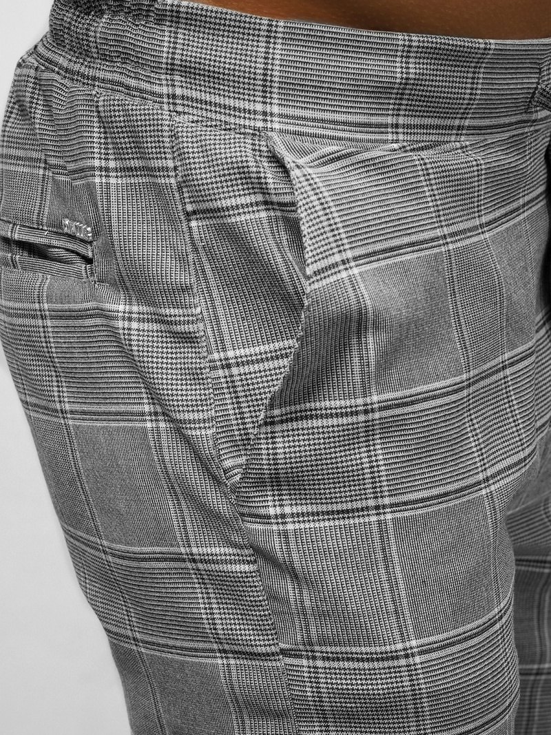 Pantalon chino Homme gris OZONEE DJ/2277/22