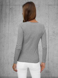 Pullover femme gris foncé OZONEE JS/8006/3