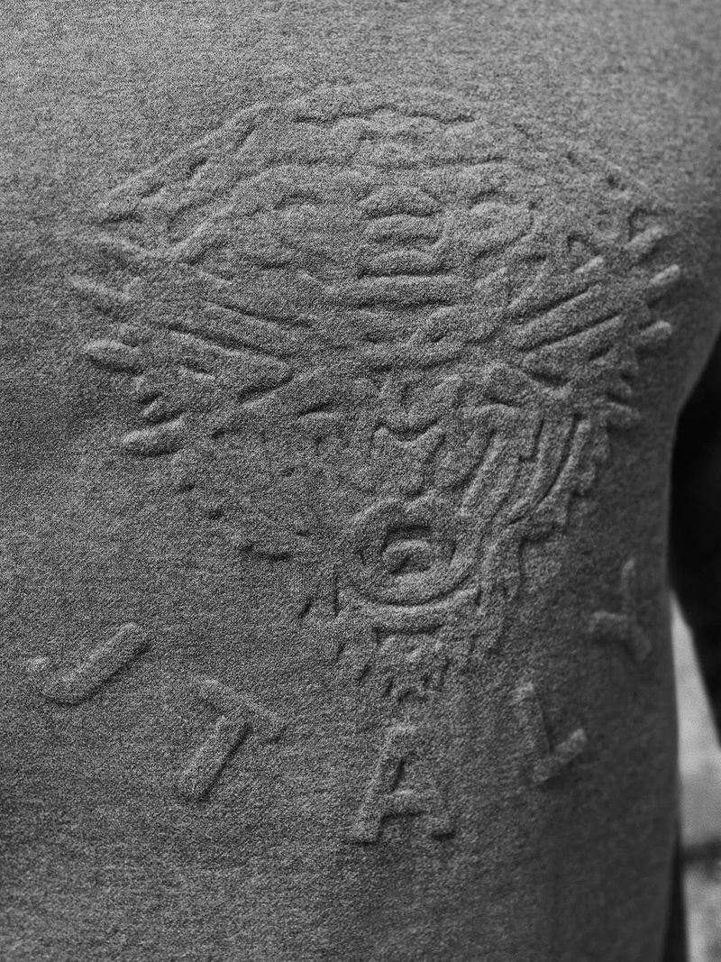 Sweatshirt Homme Gris Foncé OZONEE NB/MF2010