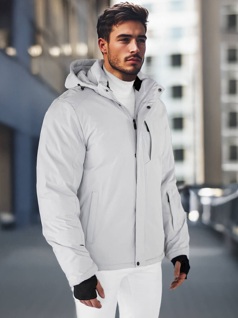 Veste Homme Gris Clair OZONEE JS/91M9906/280Z