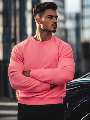 Sweatshirt Homme Rose OZONEE JS/2001-10Z