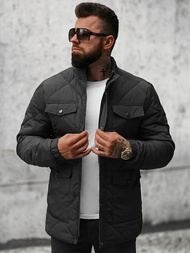 Veste Homme Noir OZONEE JS/22M15/1Z