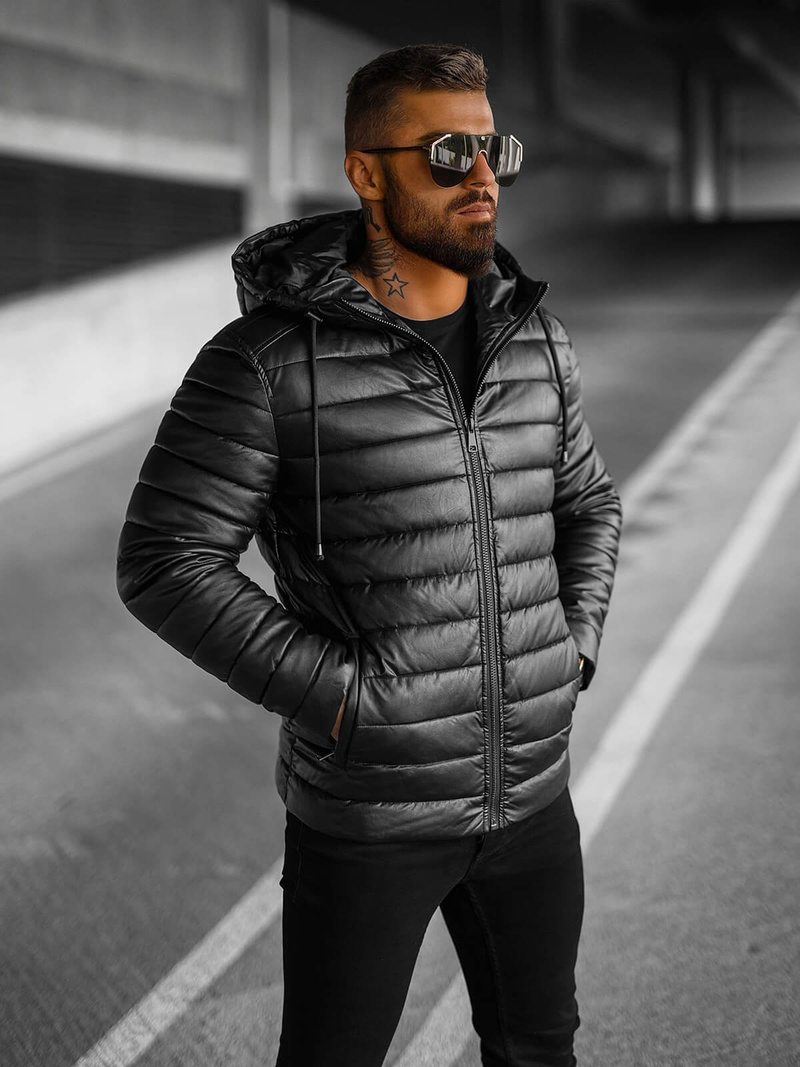 Veste Homme Noir OZONEE O/11Z8088