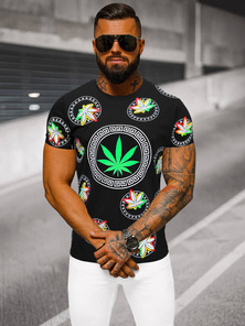 T-shirt Homme Noir OZONEE O/T135/3