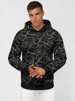 Sweatshirt à capuche homme noir OZONEE JS/8B1235/3Z