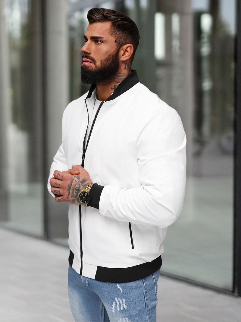 Veste Homme Blanc OZONEE JS/62M9502/281