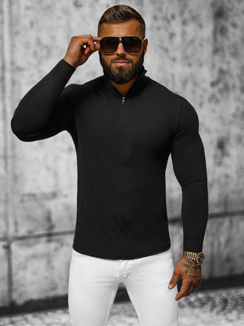 Pullover Homme Noir OZONEE NB/MM6004/4Z