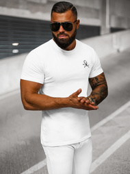 T-Shirt Homme Blanc OZONEE NB/MT3049