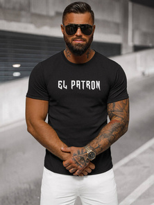 T-shirt Homme Noir OZONEE O/T7283