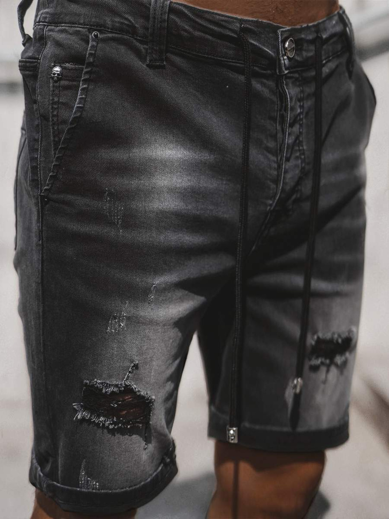 Shorts en Jean Homme Gris Foncé OZONEE NB/MP0036G/1Z