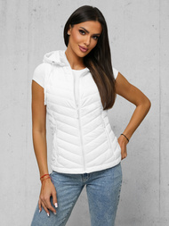 Gilet femme blanc OZONEE JS/16M9255/281