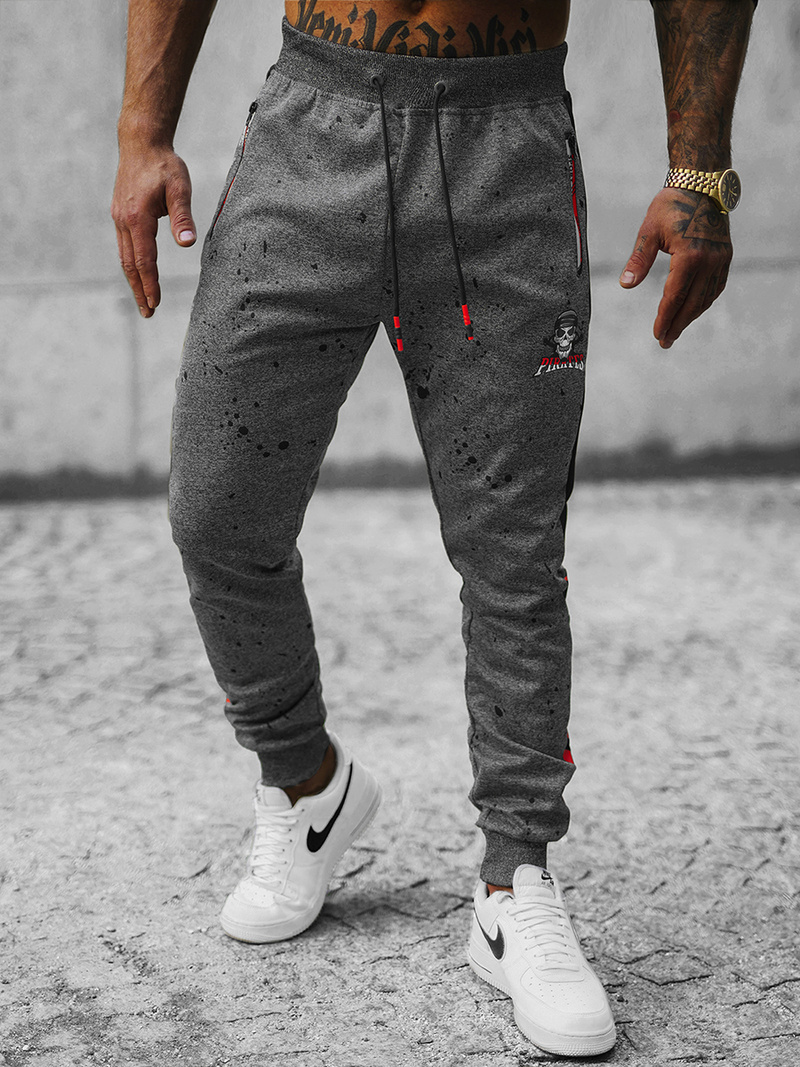 Pantalon de survêtement Homme gris foncé OZONEE JS/K10232Z