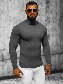 Pullover Homme Gris Foncé OZONEE NB/MMB600/3Z