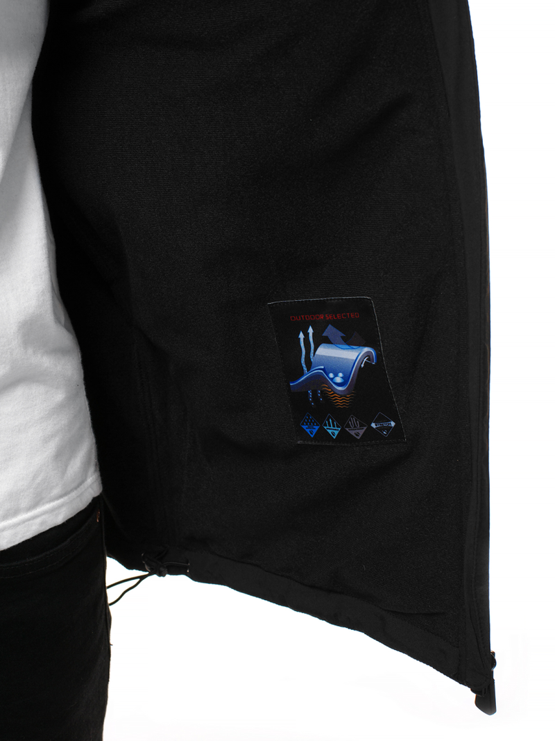 Veste Homme noir-rouge OZONEE GE/12266Z