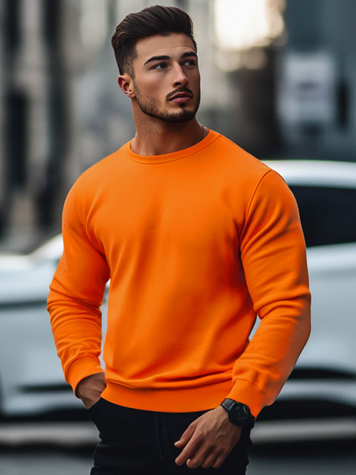 Sweatshirt Homme Orange OZONEE JS/2001-10Z