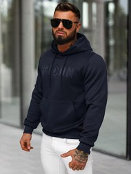 Sweatshirt à capuche homme indigo OZONEE JS/27B6502/28Z