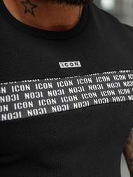 T-shirt Homme Noir OZONEE O/B1216