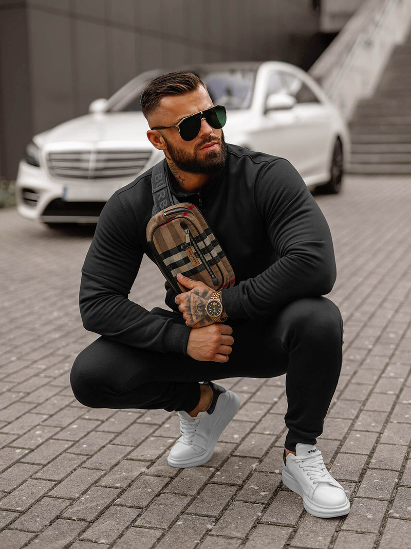 Survêtement Homme Noir OZONEE JS/68C10385/3Z