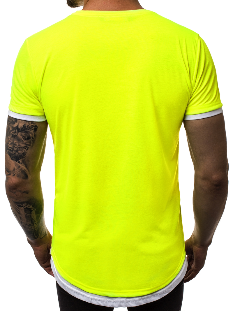 T-Shirt Homme Jaune-néon OZONEE O/1261X