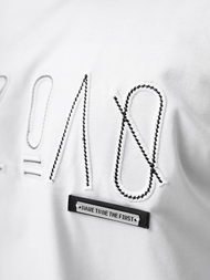 T-shirt Homme Blanc OZONEE O/QQ1185