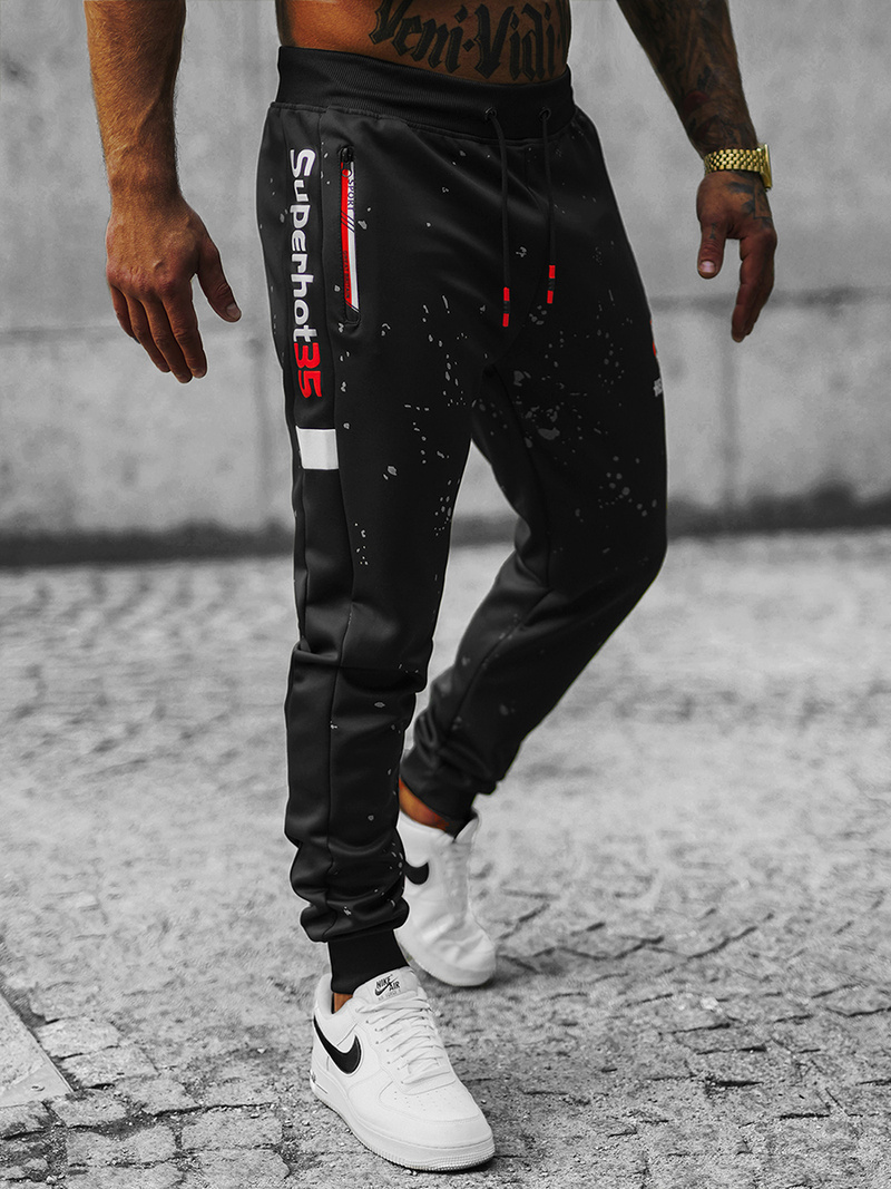 Pantalon de Survêtement Homme Noir OZONEE JS/K10233Z