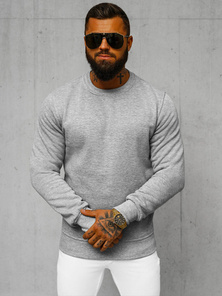 Sweatshirt Homme Gris OZONEE JS/2001-10Z