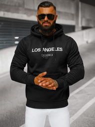 Sweatshirt à capuche homme noir OZONEE JS/27B6507/3