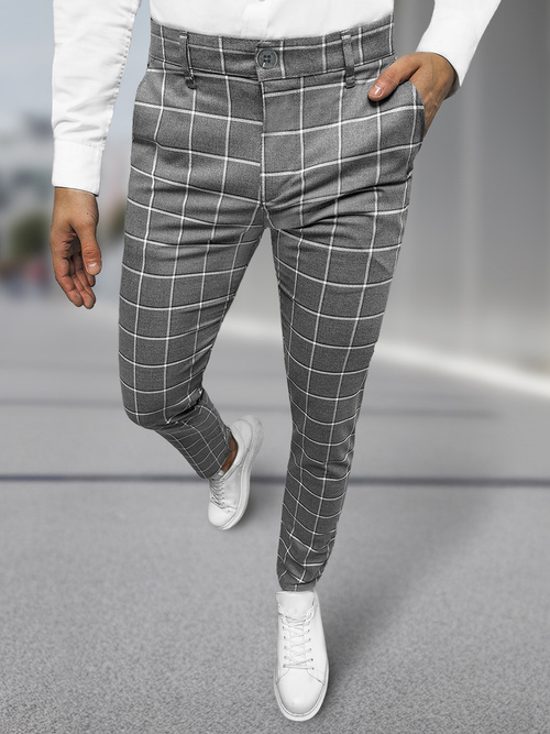 Pantalon Chino Homme Graphite Foncé OZONEE DJ/5522Z
