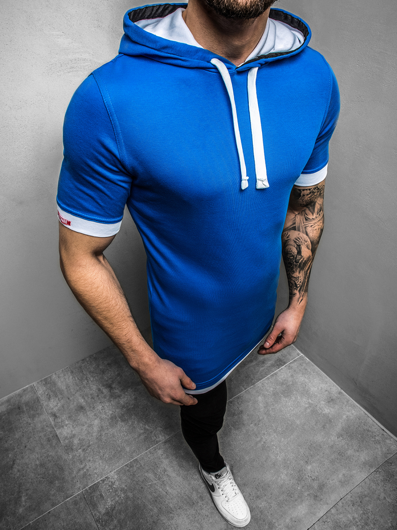 T-Shirt Homme Bleu OZONEE O/1273Z