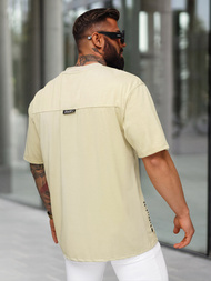 T-shirt Homme Beige OZONEE O/QQ1185