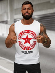 T-shirt Homme Blanc OZONEE JS/8B1721/1Z