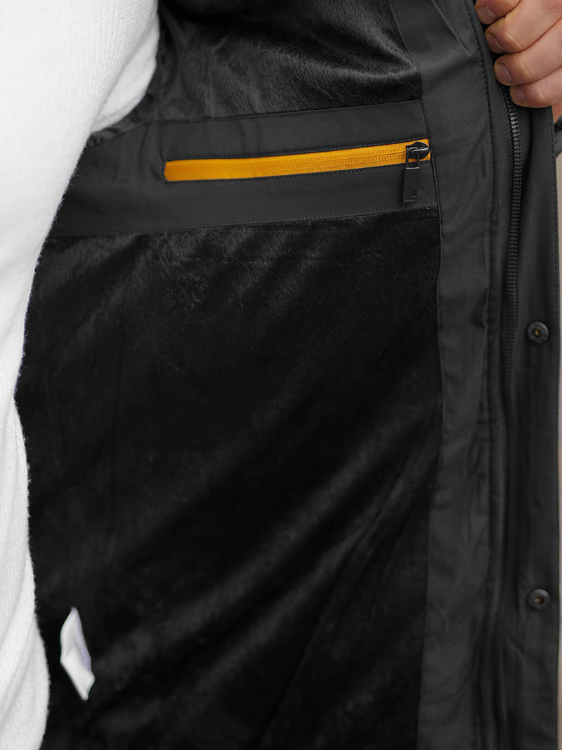 Veste D'hiver Noir OZONEE JS/22M58/392