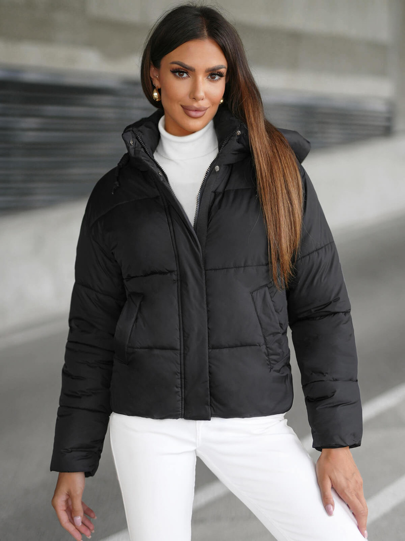 Veste Femme Noir OZONEE JS/16M9188/392Z